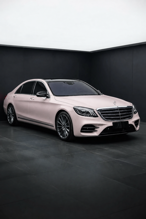 Satin Liquid Metallic Seashell Pink