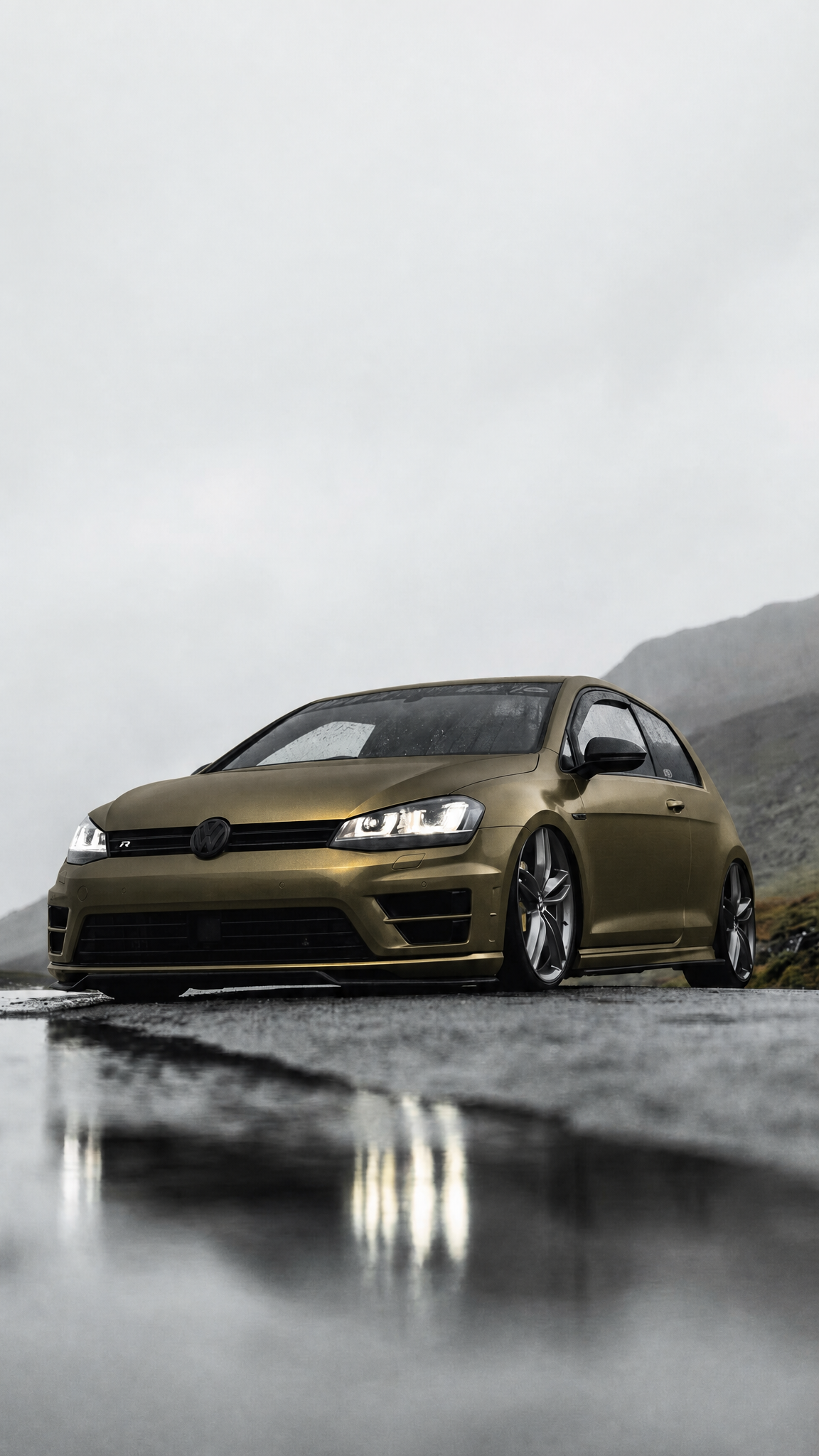 Matte Golden Green