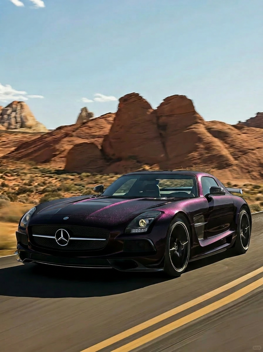 Gloss Metallic  Black-Purple