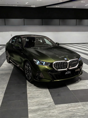 Matte Black Iridescent Green & Gold