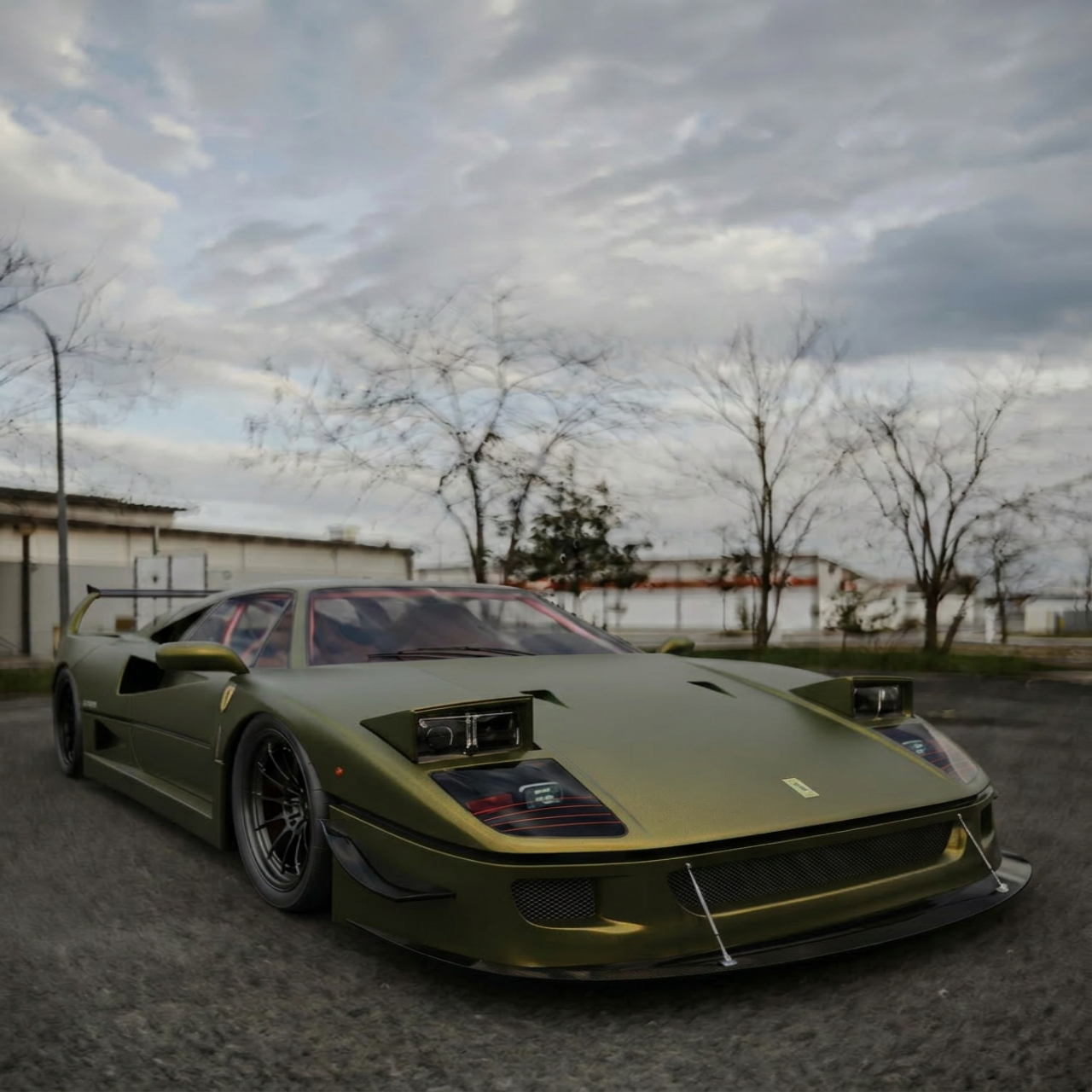 Matte Battle Green