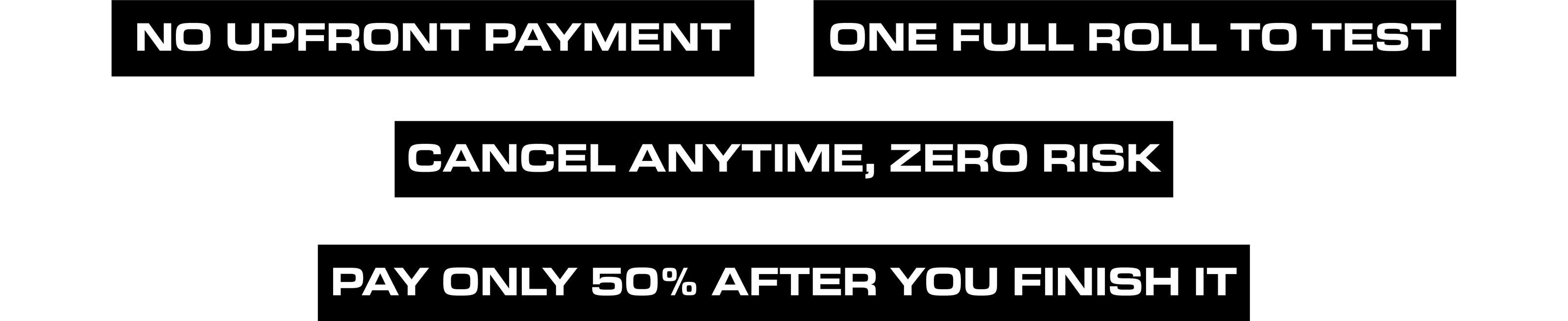 "TRY NOW,PAY LATER||TRANSPARENT PPF TRIAL PROGRAM"